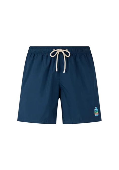 Costume uomo Guatavia Embroidered MC2 Saint Barth 05688H Blu lunghezza media vestibilità regolare tessuto leggero tinta unita MC2 SAINT BARTH | Costume | GUATAVIAEMBROIDERED05688H61